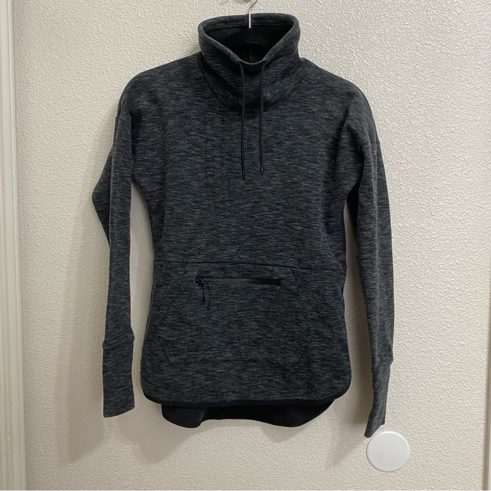 Champion C9 Marled Gray Funnel Neck Sweatshirt, XS